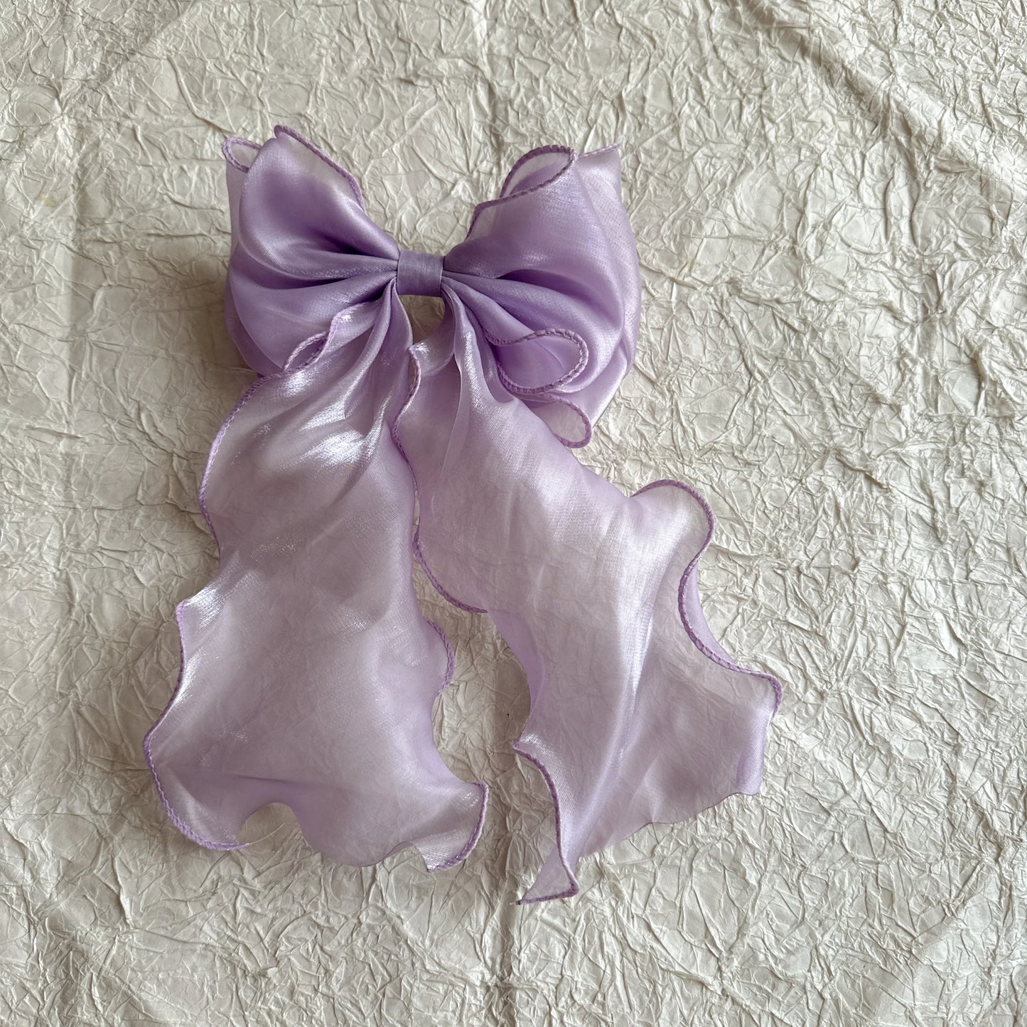 Embroidered Lace Hair Bow.
