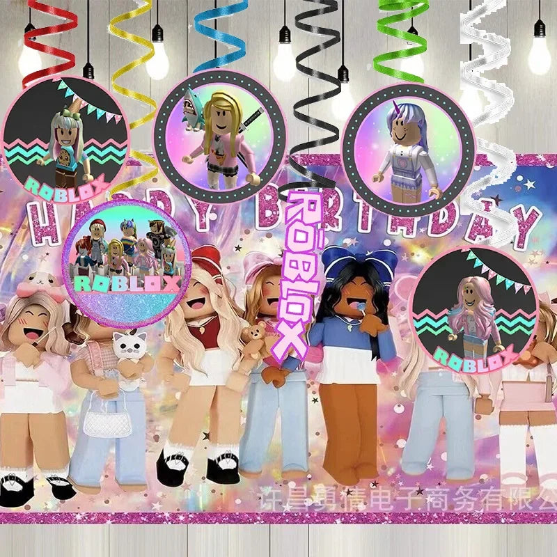 Roblox Party Hanging Swirl Decor