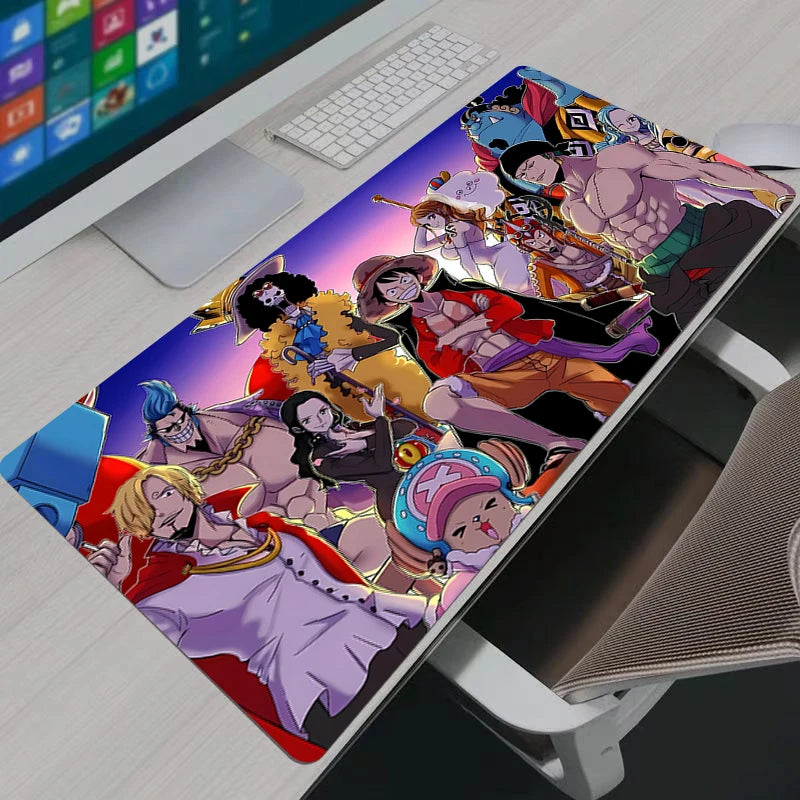 Mouse Pad Notbook Gamer Large Keyboard NonSlip Rubber Computer Carpet Japan Anime One Piece Desk Mat PC Gamer MousePad Gifts