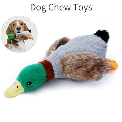 Plush Duck Squeaky Dog Chew Toy