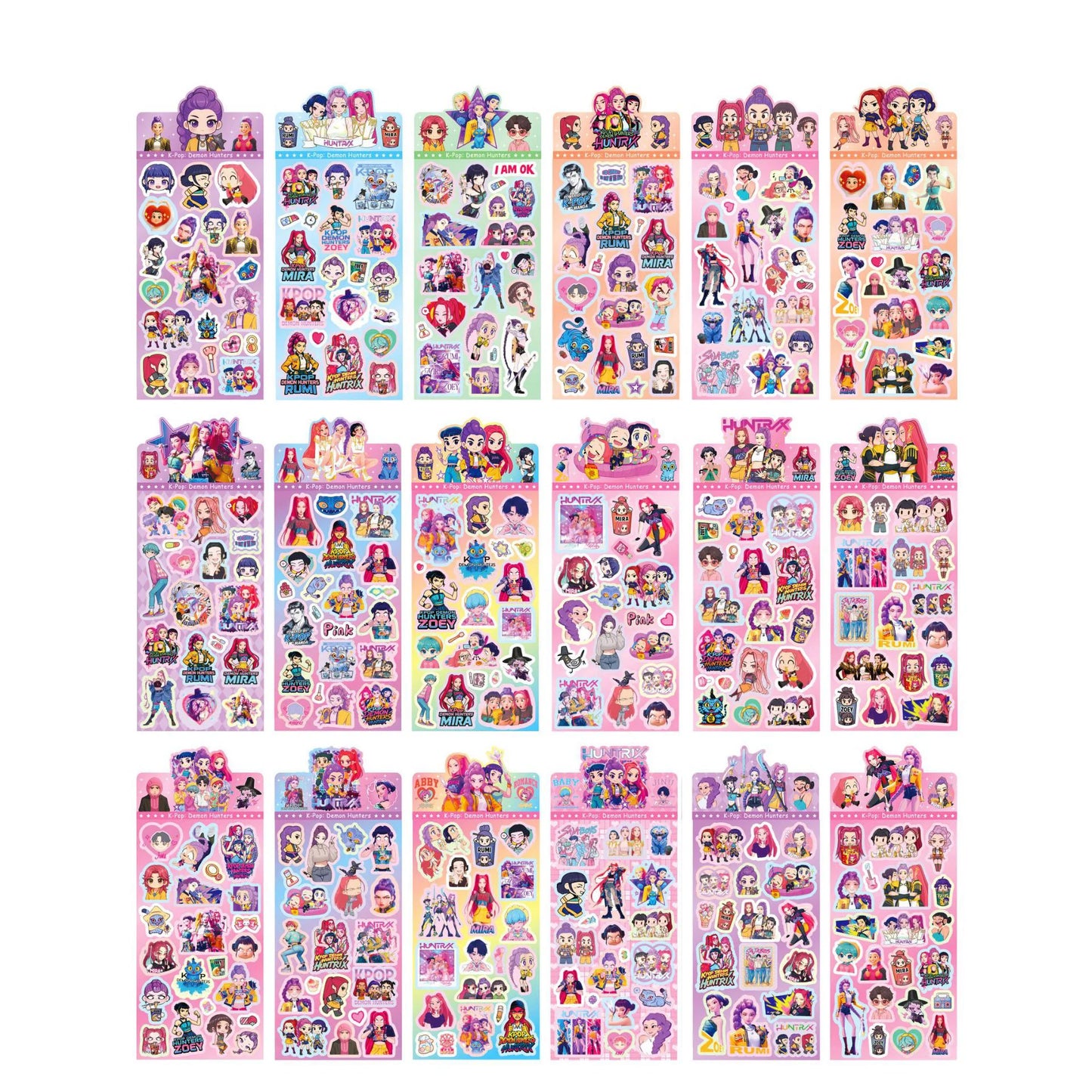 New Hot Anime Hunters Guka Stickers Laser Cartoon Capybara DIY Decor Stickers for Kids Craft Scrapbook and Journal Decoration