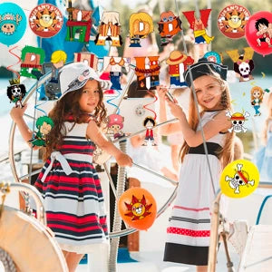 One Piece Birthday Party Supplies Set – 117pcs 🎉🏴‍☠️