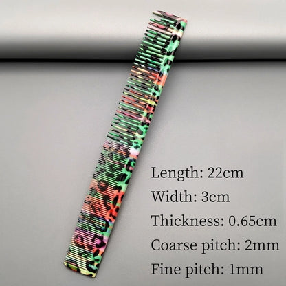 Hair Cutting Comb With Scale Cyan Yellow Ruler Haircut Combs Barber Shop Hairdressing Hairbrush Salon Styling Tools Y0521
