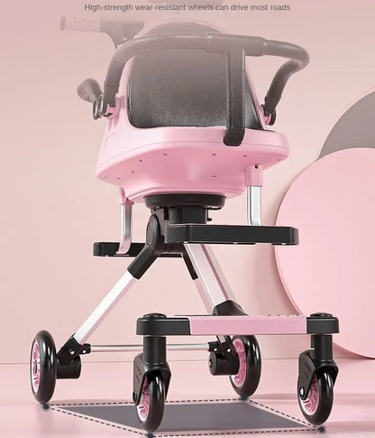 Lightweight Double Stroller with Canopy for Infants & Toddlers Travel Twin Umbrella Stroller Compact Easy Fold Aluminum Frame