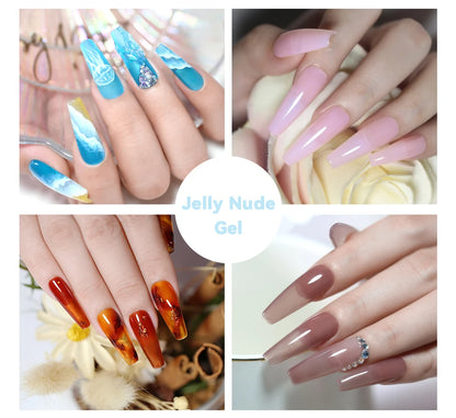 Clou Beaute 20pcs TPO & HEMA FREE Nail Gel Polish Set Red Pink Nude UV LED Soak Off Polish Gel Nail Semi Permanent Nail Varnish