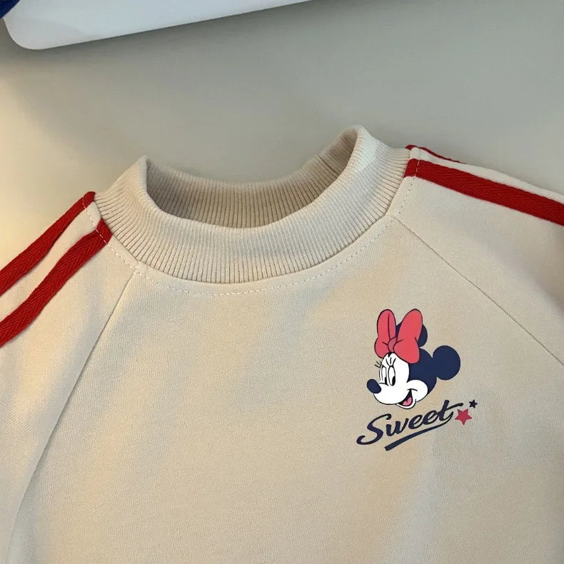 Spring New Style Girls Clothing Sets 2026 Children's Casual Tracksuits Fashion O Neck Hoodies and Side Stripe Trousers Two Piece