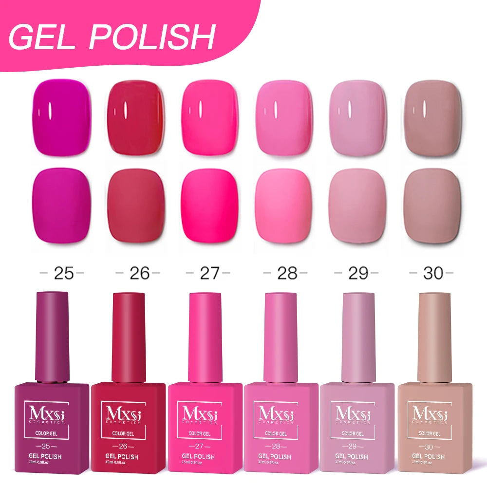 Nail Gel Polish Set DIY Nail Art 6pc Semi Permanent UV LED Gel Kit For Nails Decoration Manicure Soak Off Painting Vernis Design