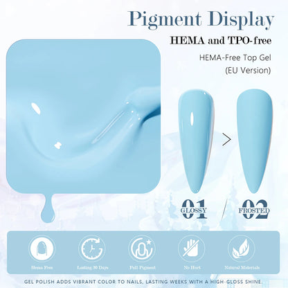 Vendeeni 36 Colors/Set High Pigment Winter Cyan Blue Gel Nail Polish TPO HEMA FREE Brown Purple UV LED Gel Varnish With Display