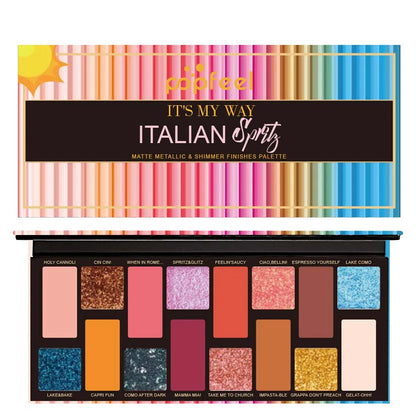 Essential Korean Style Eye Makeup 16 Color Eyeshadow Palette Matte Finish Waterproof Sweatproof Long Lasting and Smudge Proof