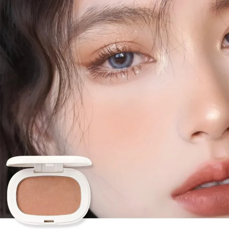 Face Blusher Matte Natural Cheek Tint Brighten Face Contouring Waterproof Cosmetics Blush Powder Soft Female Makeup 1pcs Blusher