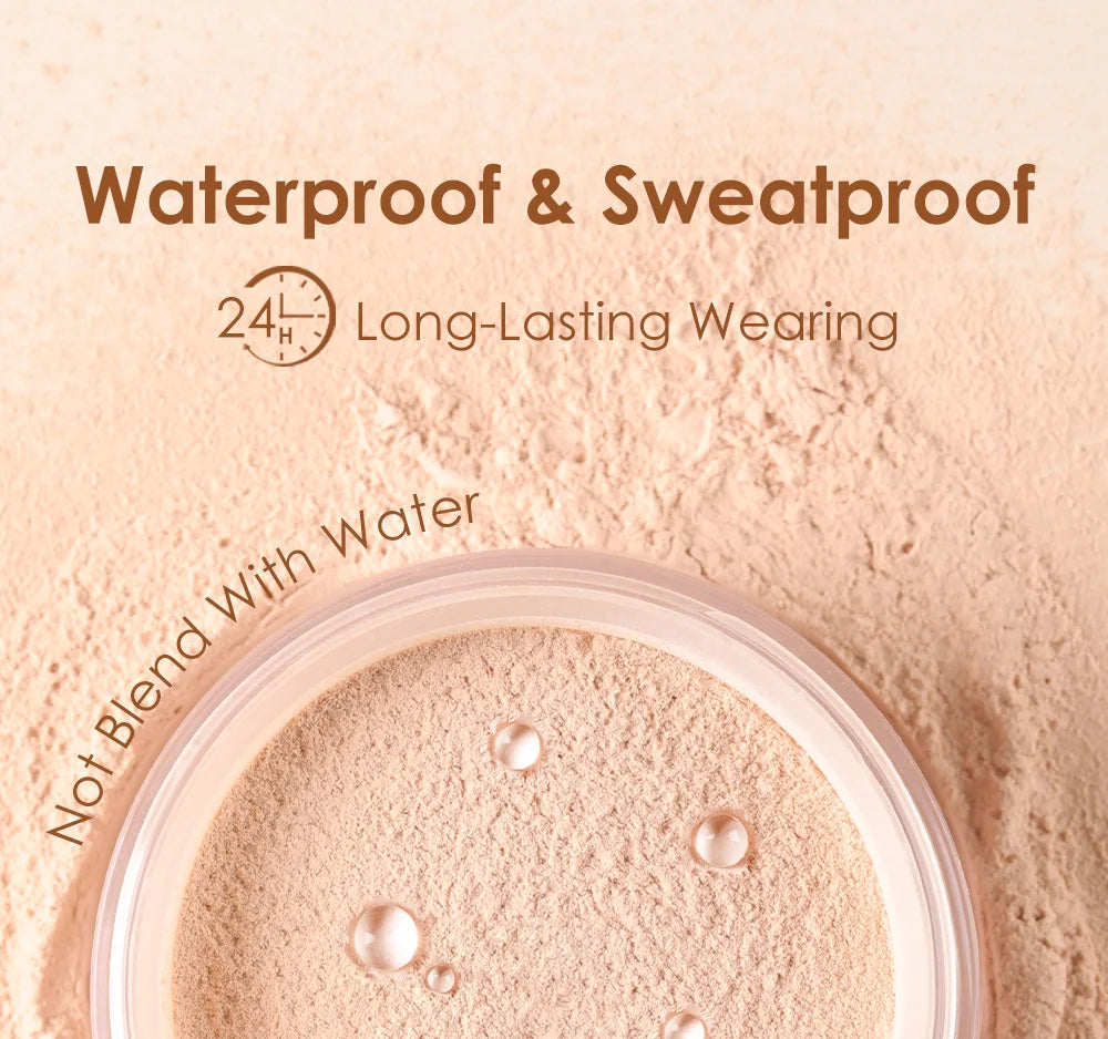 Focallure Face Loose Powder 3 Colors Ultra-Light Perfect Finishing Makeup Powder Waterproof Translucent Setting Powder Cosmetic