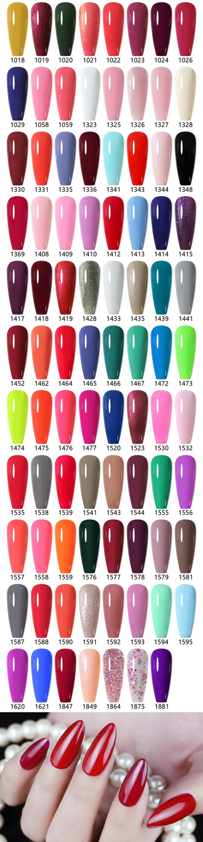 NAILCO 15ml Brown Nails Art Red Color Gel Nail Polish Semi-permanent UV Gel Polish Coffee Manicure Chocolate Hybrid Nail Varnish