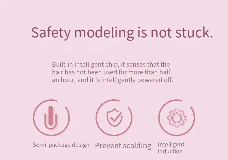 Fully Automatic Curling Iron Anti-Tangle Hair Curler with Negative Ions Latest Curling Wand Hair Curler for long-lasting styling