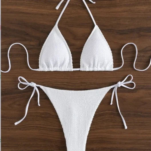 Sexy Three-Point Bikini Swimsuit Hot Sale Of The Season New Women's Split Design Cross-Border Swimwear Attractive And Fashionabl