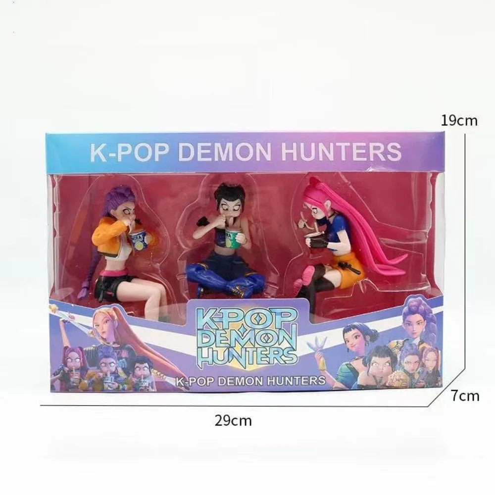 K-Pop Idol "Tiger Star" Chibi Action Figures: 6-Piece Hunter Anime Collectible Set