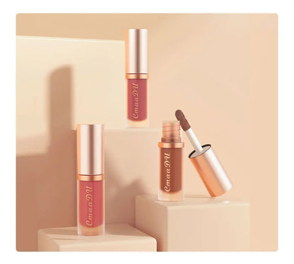 CmaaDu Waterproof Matte Velvet Lip Glaze: Long-Lasting Non-Stick Liquid Lipstick