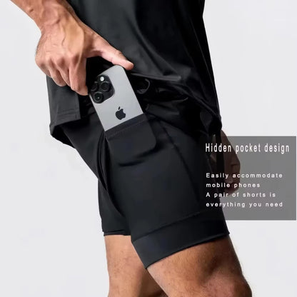 2025 Pokémon Japanese Anime Game Merchandise Double Shorts Latest Men Trend Breathable Sports Five-point Shorts
