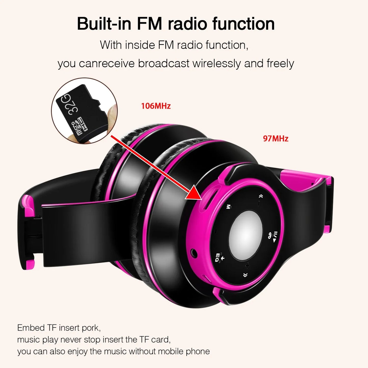 Colorful Bluetooth Headphones