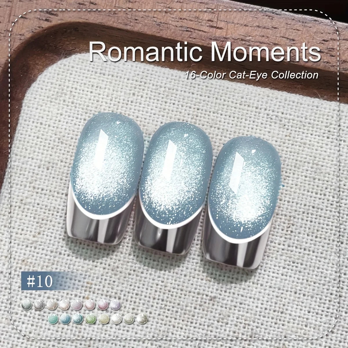 XEIJAYI 6-Color Magnetic Cat-Eye Gel Polish Set with Dual-Head Magnet Tool – Create Shimmering Nail Art with Ease