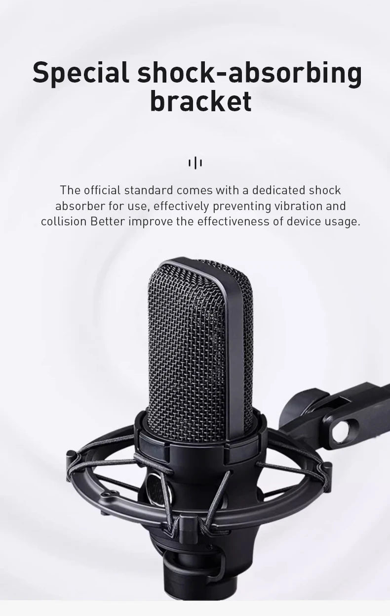 Hot Sale  AT4040 Large Diaphragm Condenser Microphone for Professional Studio Recording with High Sensitivity