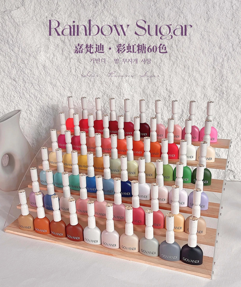 60 Colors Korean Style Loverly Macaron Gel Polish Set 15ML UV Gel Enamel Manicure Salon Soak Off Nail Polish Kit With Color Card