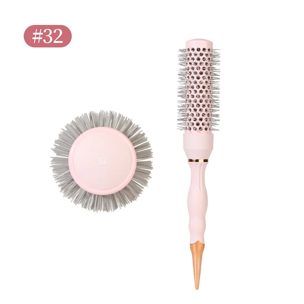 Round Blow Dry Brush Professional Curly Hair Hot Cylinder Comb Suitable for Fashionable Curly Roller Hair Styling Accessories