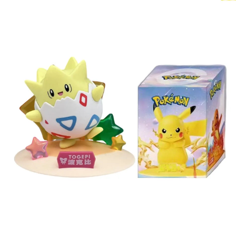 Hot 12 style Pokémon Action Dolls cute Pikachu Blind Box Anime Models Desktop Decorations Pok é mon Toys kids Birthday Gifts