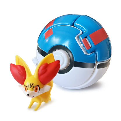 25 Styles Pokeball Figure Anime Figure Pokemon Elf Ball Toy Action Model Pikachu Mewtwo Charmander Kids Birthday Gifts Toys