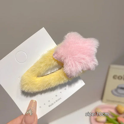 Y2K Star Hair Clips Set.