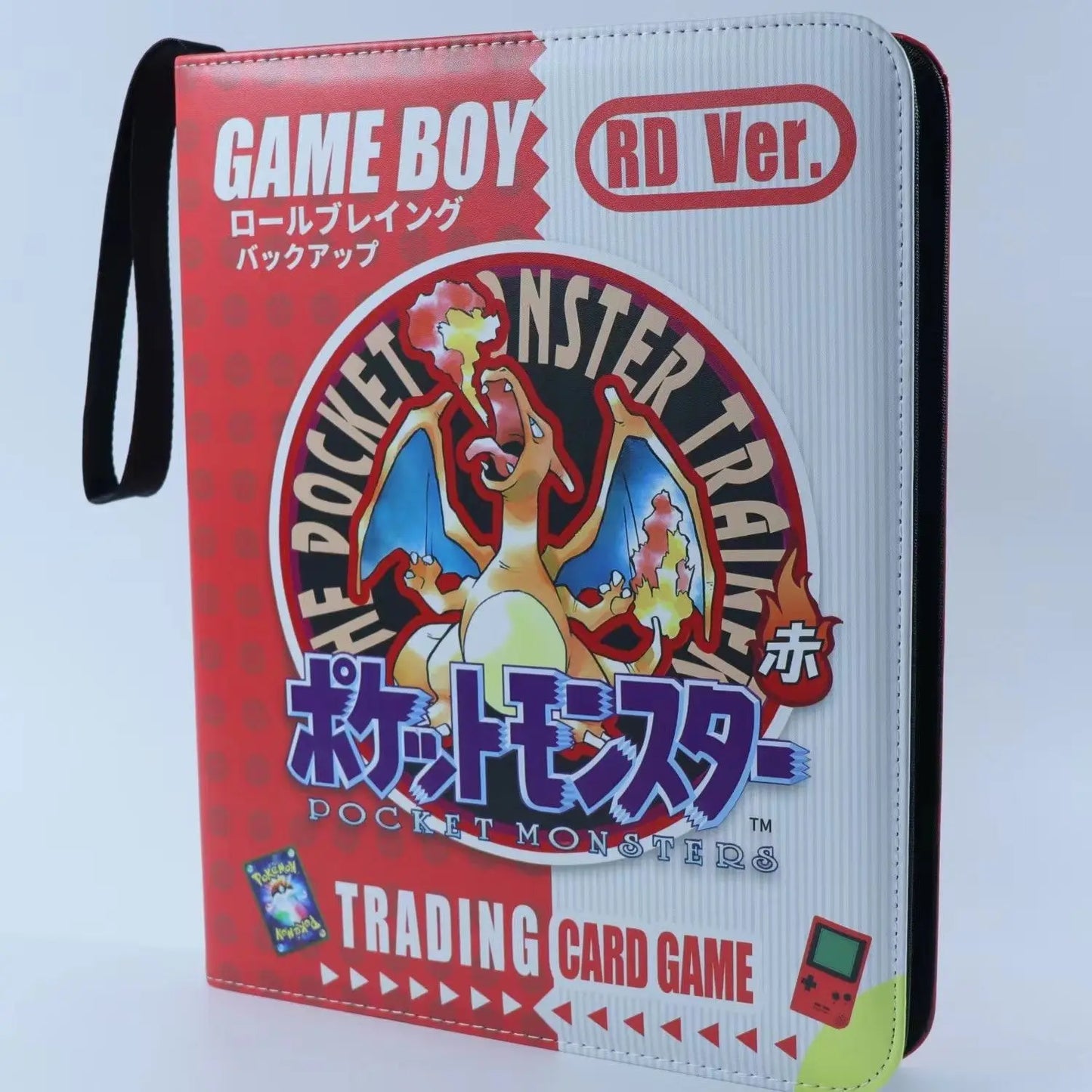 New Gb Pikachu Cartoon Anime Battle Card Booklet Zipper Binder