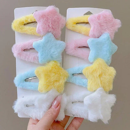 Y2K Star Hair Clips Set.