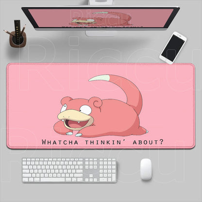 HD 900x400 Rubber Large PC Mousepad Gaming Mouse Pad Accessories Pikachu Slowpoke XXL Desk Keyboard Mat Computer Laptop Mausepad