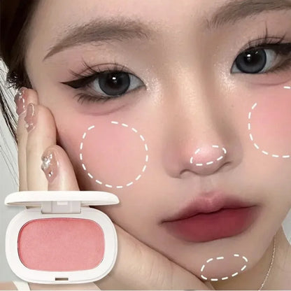 Face Blusher Matte Natural Cheek Tint Brighten Face Contouring Waterproof Cosmetics Blush Powder Soft Female Makeup 1pcs Blusher