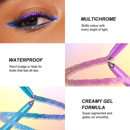 The color-changing eyeshadow stick eyeliner is waterproof and has smooth color, comfortable to use, and can last for a long tim