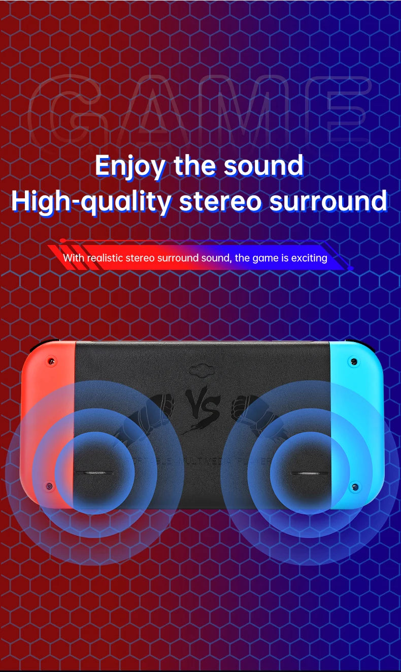 Coopreme X80 Portable Game Console 7-inch HD Large Screen Arcade PS1 Emulator Multi-function Nostalgia Classic PSP Handheld Game