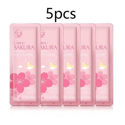LAIKOU Sleeping Face Mask Set: 5pcs Night Repair & Deep Hydration Combo