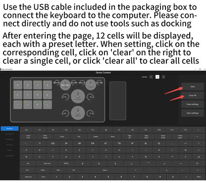 12-Key RGB Macro Mechanical Keypad with 4 Knobs