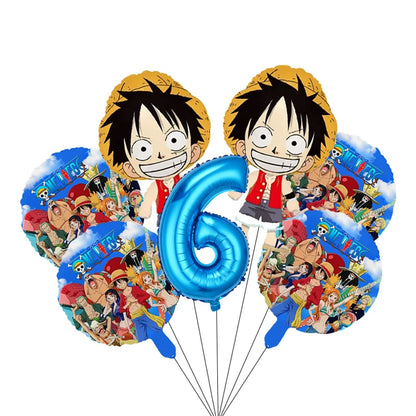 One Piece Birthday Party Decoration Kit – Plates, Cups & Balloons