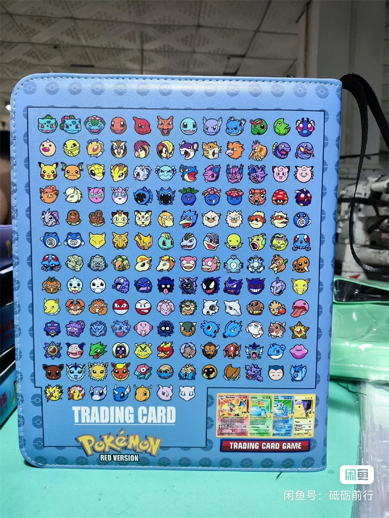 Pikachu Cartoon Anime Battle Card Booklet Zipper