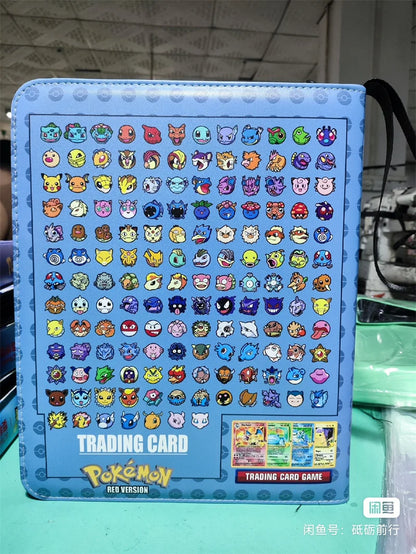 New Gb Pikachu Cartoon Anime Battle Card Booklet Zipper Binder