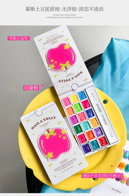 YOLLY 2026 New 18 Colors Multicolor Pat Pat Gel Fashion Long-Lasting High Quality Non-toxic UV Gel for Salon OEM/ODM Wholesale