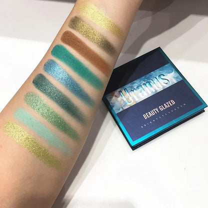 Beauty GLAZED Eyeshadow Palette 9 Color Shimmer Matte Longlasting Waterproof Palette Makeup