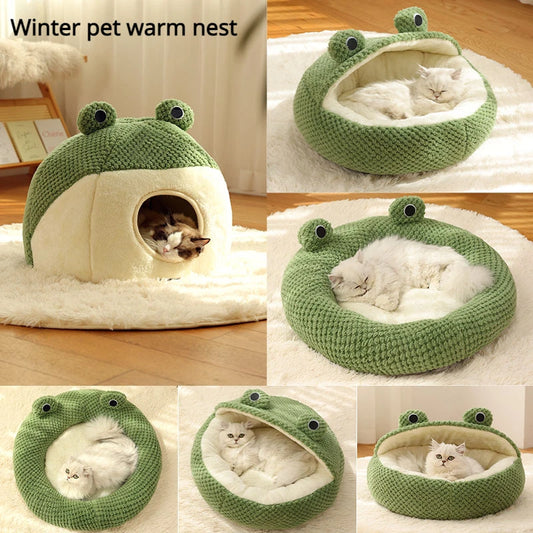 Semi Enclosed Pet Bed