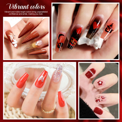 LIMEGIRL 60PCS Gel Nail Polish Art Kit Glitter 8ML Soak UV Semi-Permanent Gel Varn Nail Polish Suitable for Beginners Nail Set