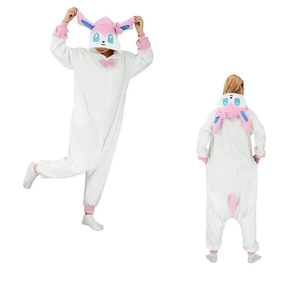 TAKARA TOMY Pokemon Cosplay Kigurumi Onesie Snorlax Jigglypuff Umbreon Gengar Costume Halloween Adult Anime Bulbasaur Pajamas