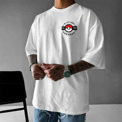 Pokémon Animation Derivatives Ash Ketchum Pikachu Printing T-shirt Men's Women's 2025 Summer Loose Cotton Street Trend Brand Top