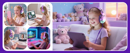 Kids Wired Headphones For School