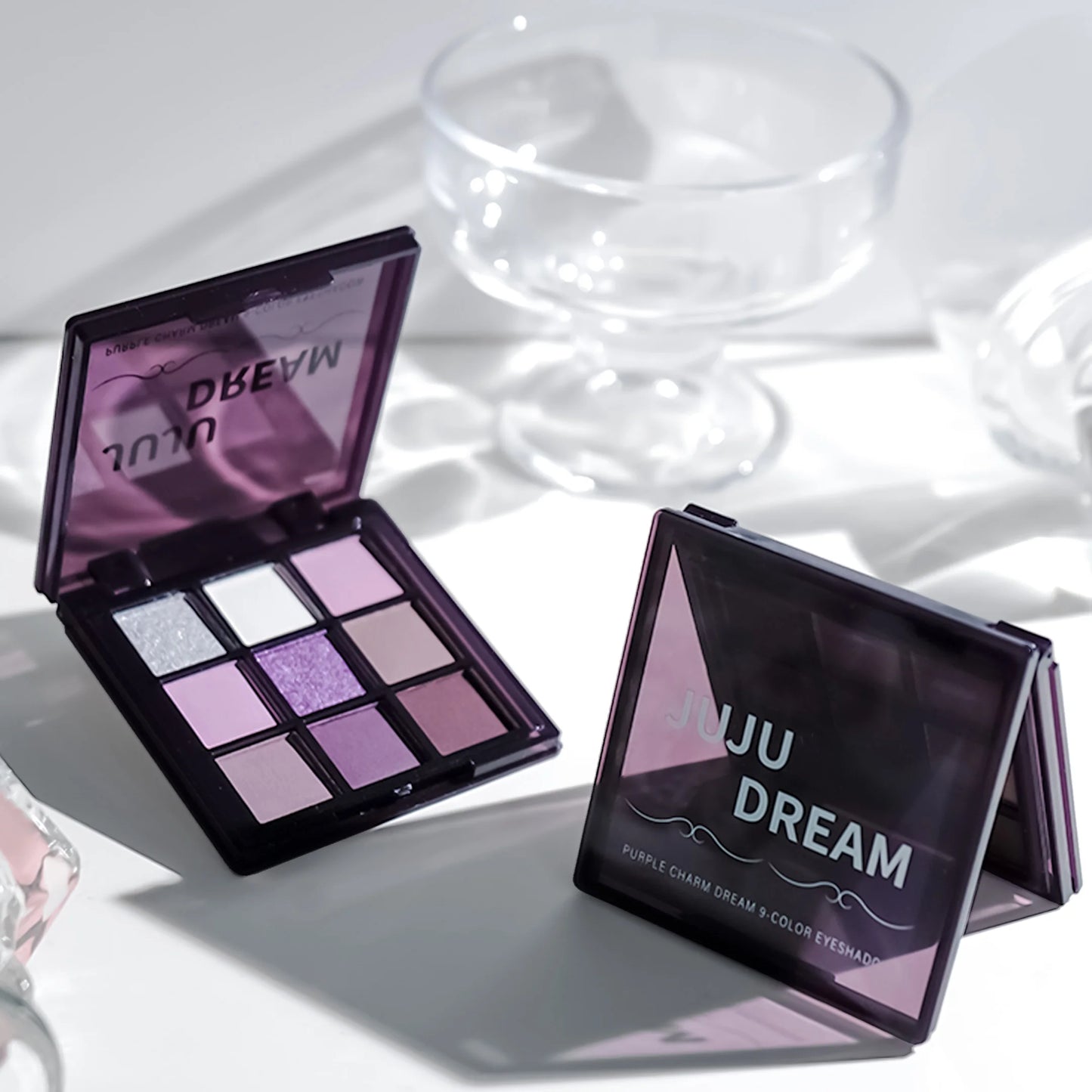 Purple charm dream girl nine-color eye shadow plate smoke purple low saturated pearl matte purple spicy multi-color eye shadow
