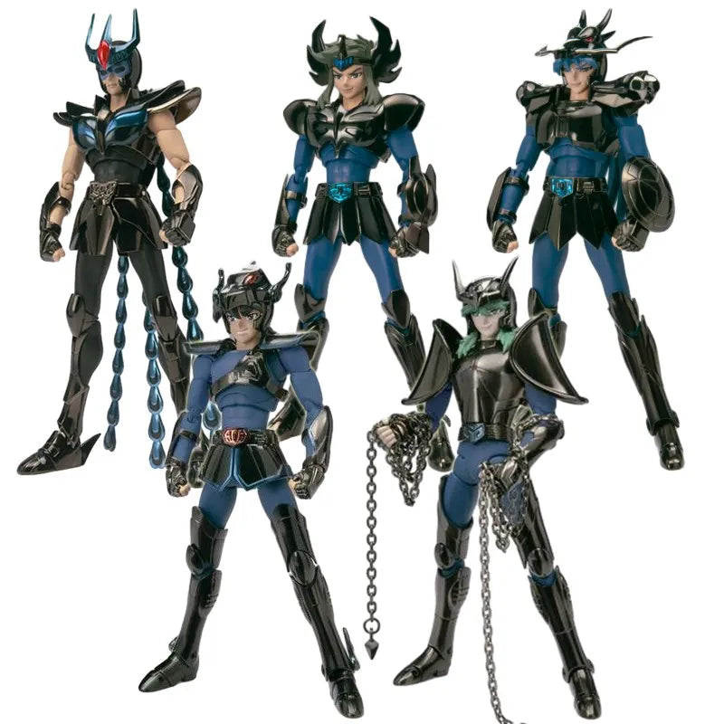 19cm Anime Dark Saint Seiya Figure Phoenix Ikki Hyoga Seiya Shiryu Action Figures Box Figure Collection Decoration Toys Hobbies