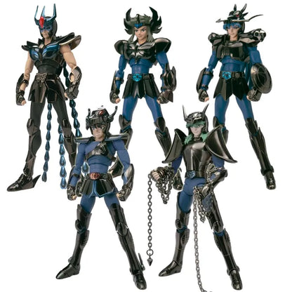 19cm Anime Dark Saint Seiya Figure Phoenix Ikki Hyoga Seiya Shiryu Action Figures Box Figure Collection Decoration Toys Hobbies